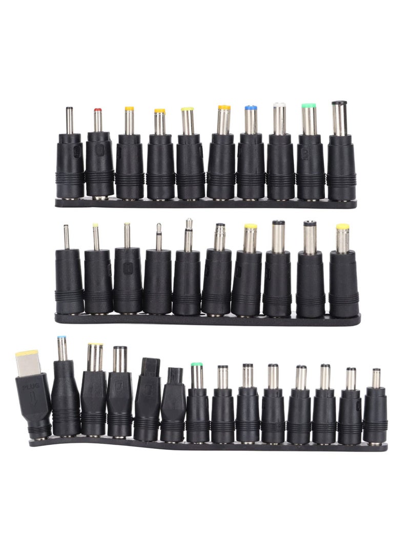 Bewinner Laptop DC Power Adapter Kits 34 PCS Universal Power Plugs 5.5mmx2.1mm Universal Laptop Power Connector Adapter Computer Accessories