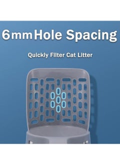 Generic HMAMOR Cat Litter Scoop with Bag Holder, Integrated Detachable Deep Cat Litter Shovel with  Sifting and 120 Litter Bags  - Image 3