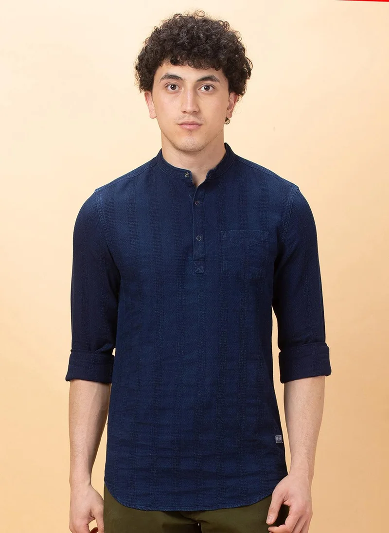 بيينغ هيومان Men Slim Fit Opaque Casual Shirt