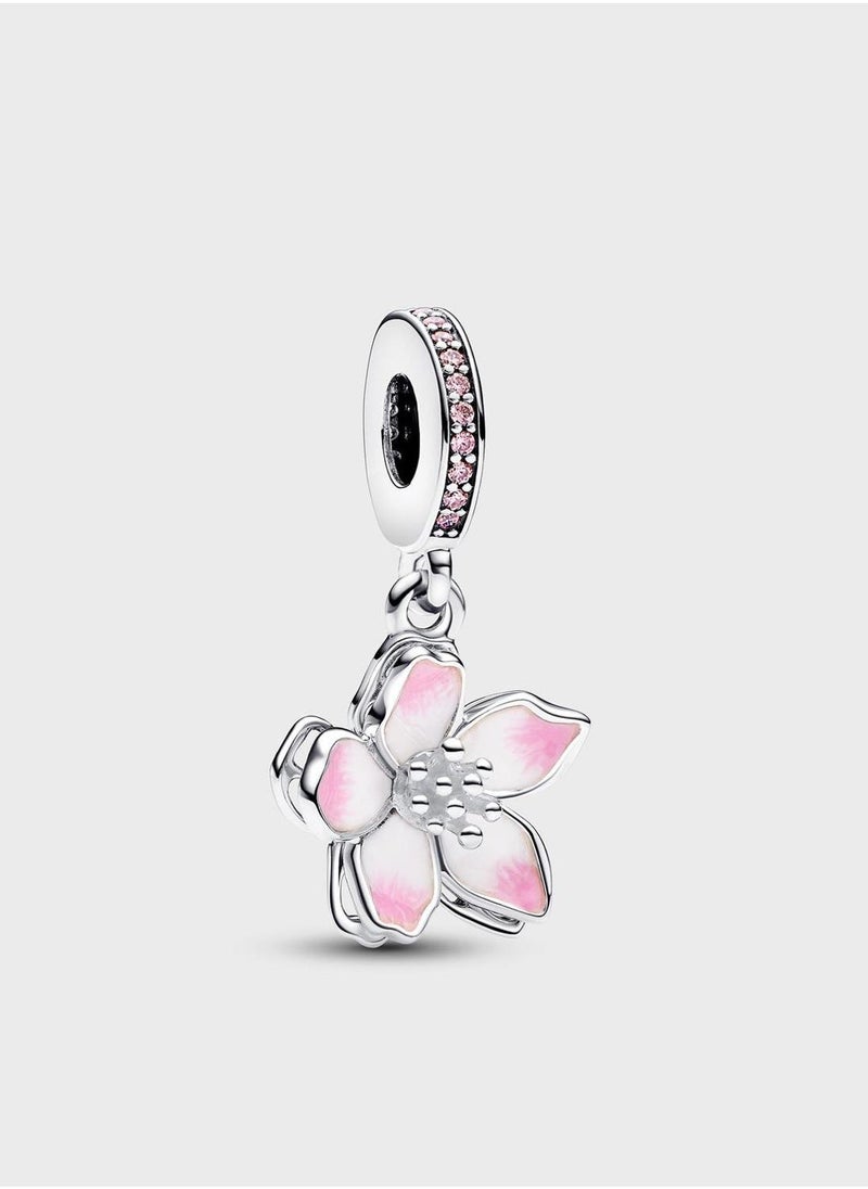 PANDORA Cherry Blossom Dangle Charm - Image 1