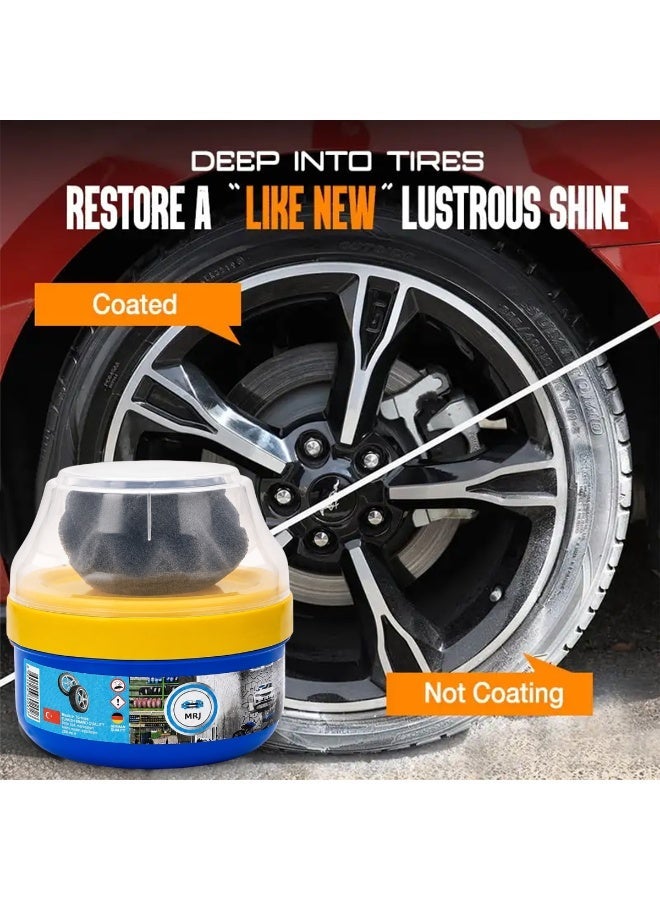 Socket Tire Polish Applicator with Protective Cover, Tire Shine Sponge Applicator Pad, Car Tire Dressing Sponge, Reusable Tire Wax Applicator, Foam Tire Coating Pad for Cars, SUVs, Bikes, Trucks and Automotive Detailing ERPCMRJ - Image 4