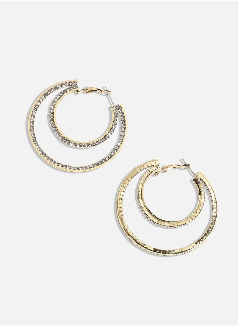 SOHI Western Hoop Earrings