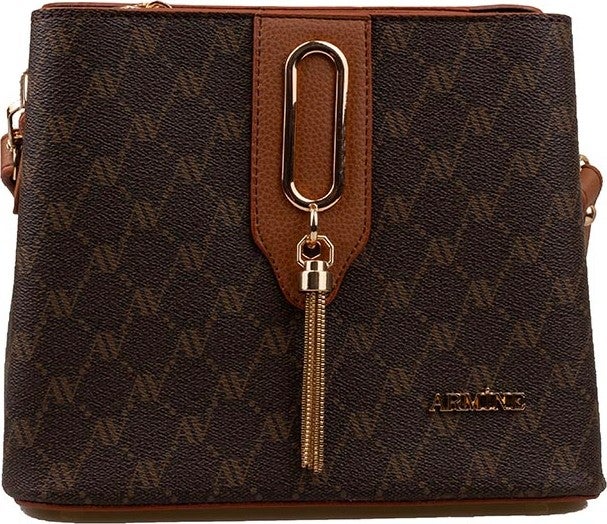 Armine Women's Brown Logo Casual Women's Handbag 361 - Image 3