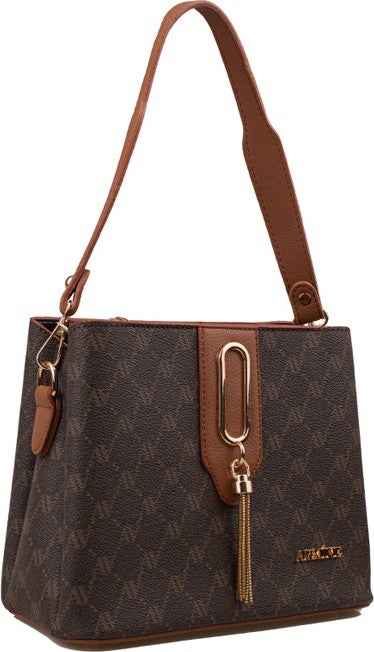 Armine Women's Brown Logo Casual Women's Handbag 361 - Image 2