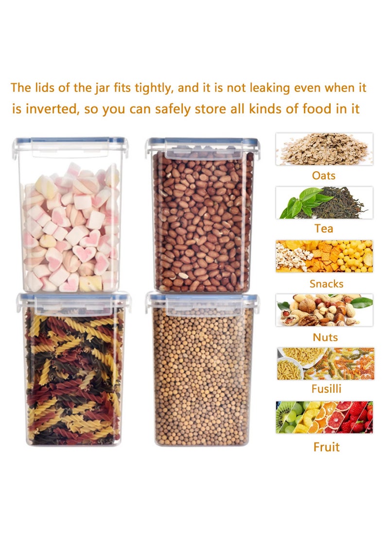 Arabest - Airtight Food Storage Containers, BPA-Free Storage boxes with Lids, Stackable Kitchen and Pantry Organizers for Cereal, Dry Food Flour & Sugar - Image 1