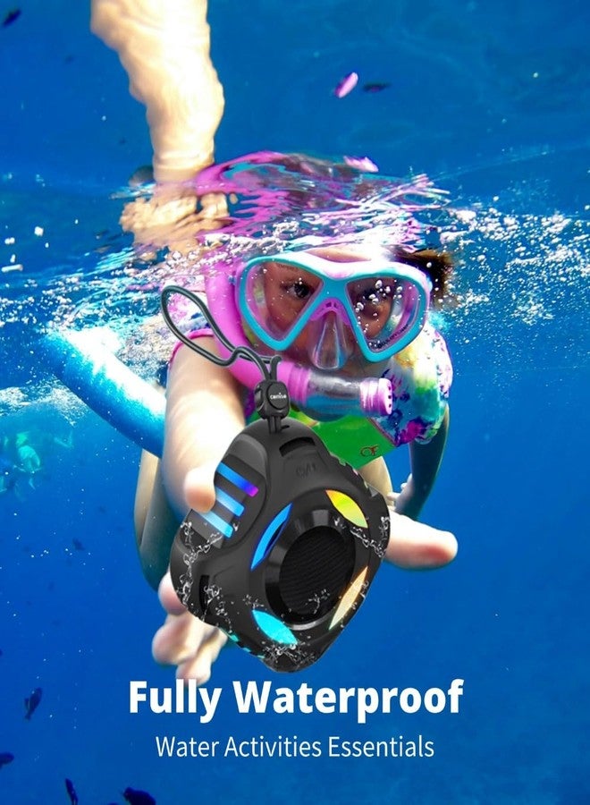 comiso Waterproof Speaker with Robust Bass, Shower Speaker with Dynamic Light, TWS Mode, Loud HD Sound, IP67 Waterproof, 2000mAh, Portable Wireless Speakers for Home, Outdoor/Kayak, Gift for Unisex. - Image 3