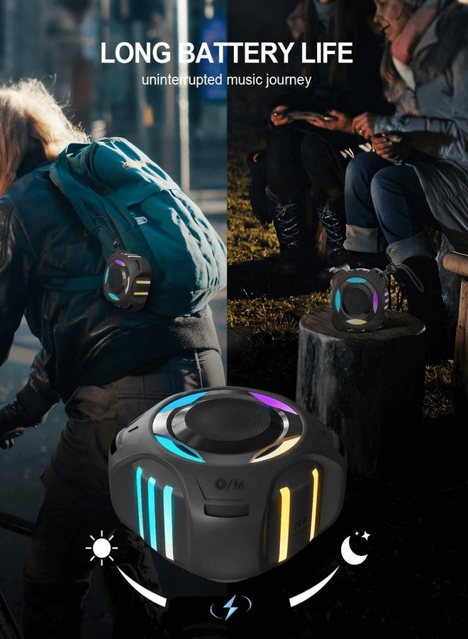 comiso Waterproof Speaker with Robust Bass, Shower Speaker with Dynamic Light, TWS Mode, Loud HD Sound, IP67 Waterproof, 2000mAh, Portable Wireless Speakers for Home, Outdoor/Kayak, Gift for Unisex. - Image 5