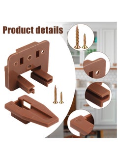 Excefore 5 Pack Drawer Guide Kit, for Kenlin Rite-Trak II Plastic Drawer Slides Track Guide Replacement Furniture Parts for Center Mount Drawer, Dressers and Nightstand Drawer Systems  - Image 4