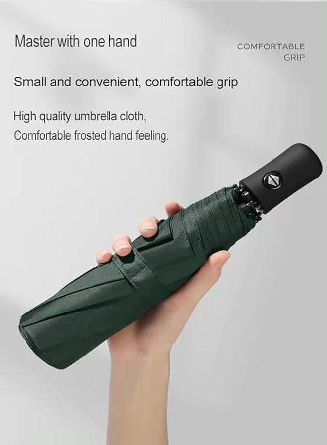 MANIBAM IMPEX Super Effective Foldable Umbrella Manual 3-Fold Rain & Sun Protection Umbrella For Men & Women (Green, GREEN UMBRELLA) - Image 4