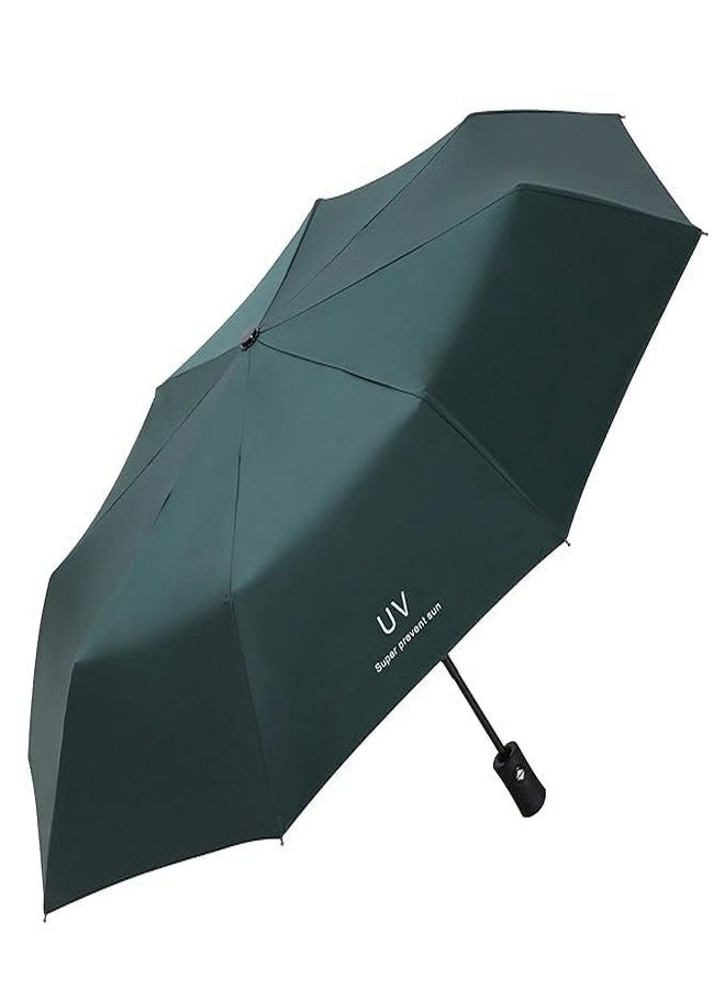 MANIBAM IMPEX Super Effective Foldable Umbrella Manual 3-Fold Rain & Sun Protection Umbrella For Men & Women (Green, GREEN UMBRELLA) - Image 1