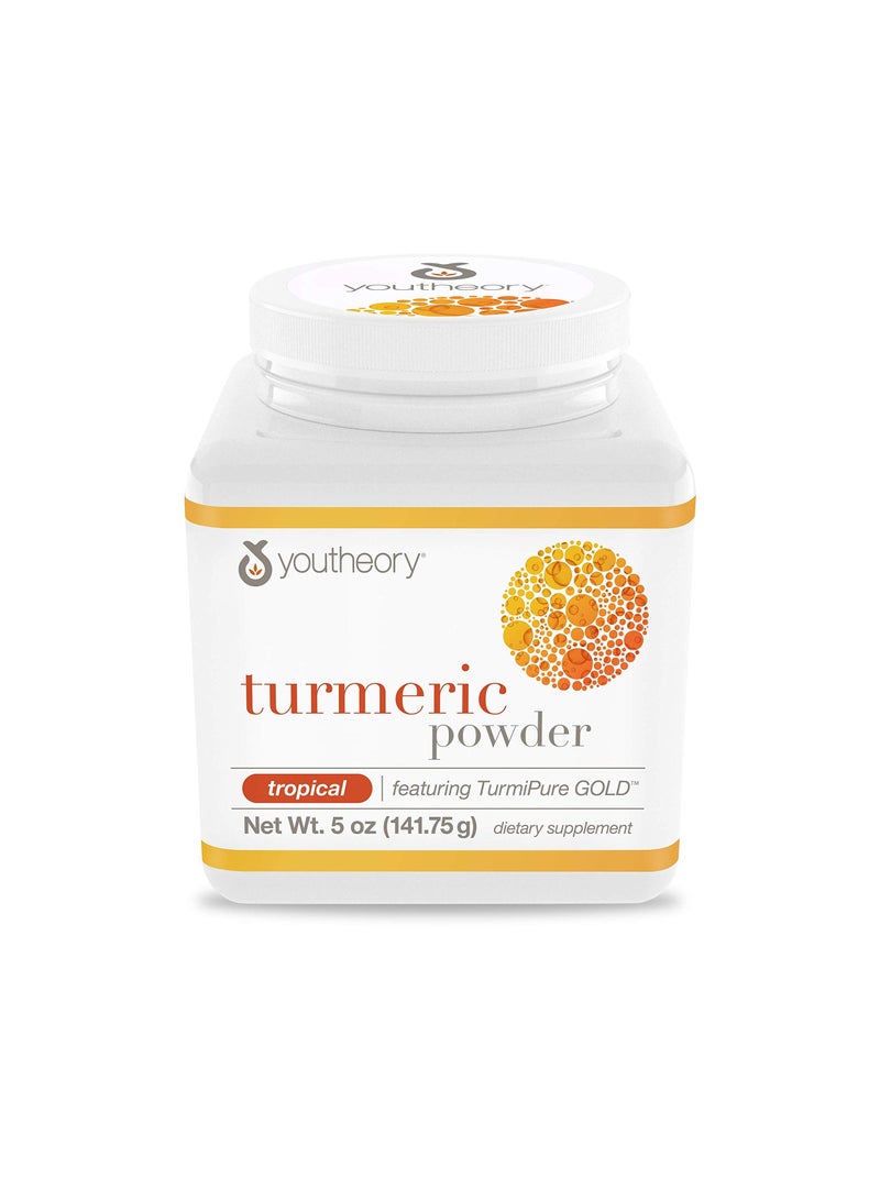Turmeric Powder - Tropical, Featuring TurmiPure GOLD, Net Wt. 5 oz (141.75 g), Dietary Supplement