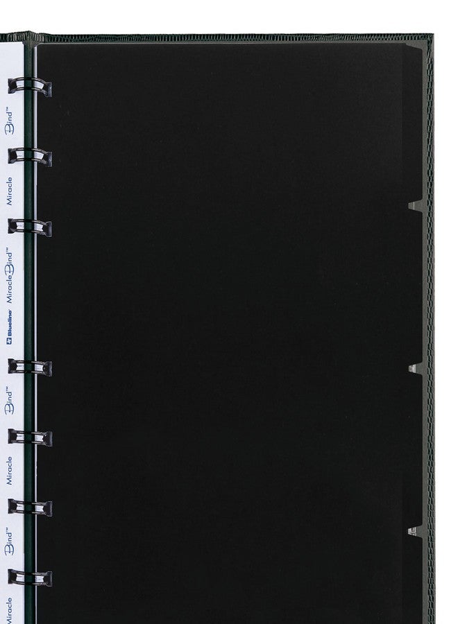 Rediform Blueline MiracleBind™ Notebook Accessory, Set of Four (4) Tabbed Indexes, Poly, 11" x 9-1/16", Black (AFA11050T) - Image 3