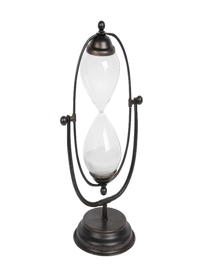 Creative Co-op Creative Co-Op Decorative Metal Hourglass with White Sand, Rust  - Image 3