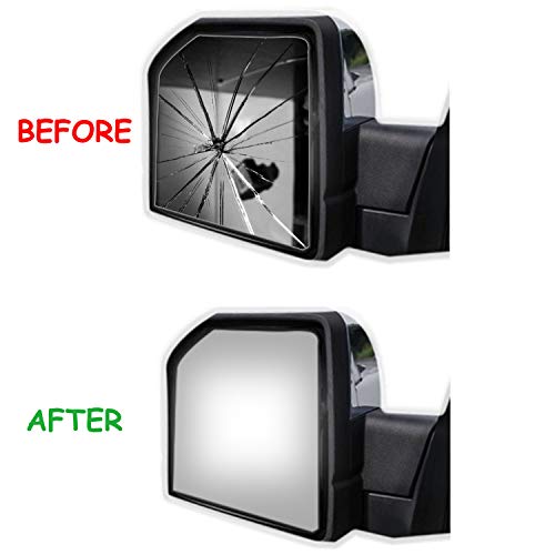 WLLW Side Mirror Replacement Glass fit for 2004 2005 2006 2007 2008 Ford F150 Flat LH Left Driver Side Including Adhesive, Non Towing Mirror Glass Non Heated - Image 5