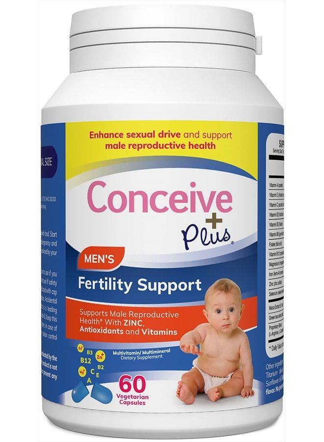 Conceive Plus دعم الخصوبة للرجال - مكملات الخصوبة للرجال، 60 كبسولة، إمداد لمدة 30 يومًا - Image 3