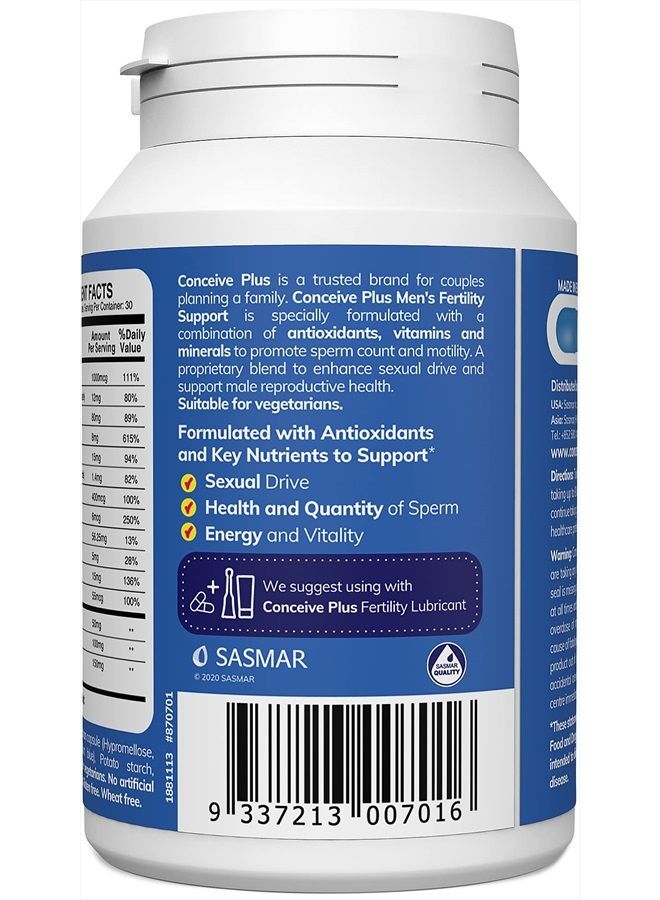 Conceive Plus دعم الخصوبة للرجال - مكملات الخصوبة للرجال، 60 كبسولة، إمداد لمدة 30 يومًا - Image 5