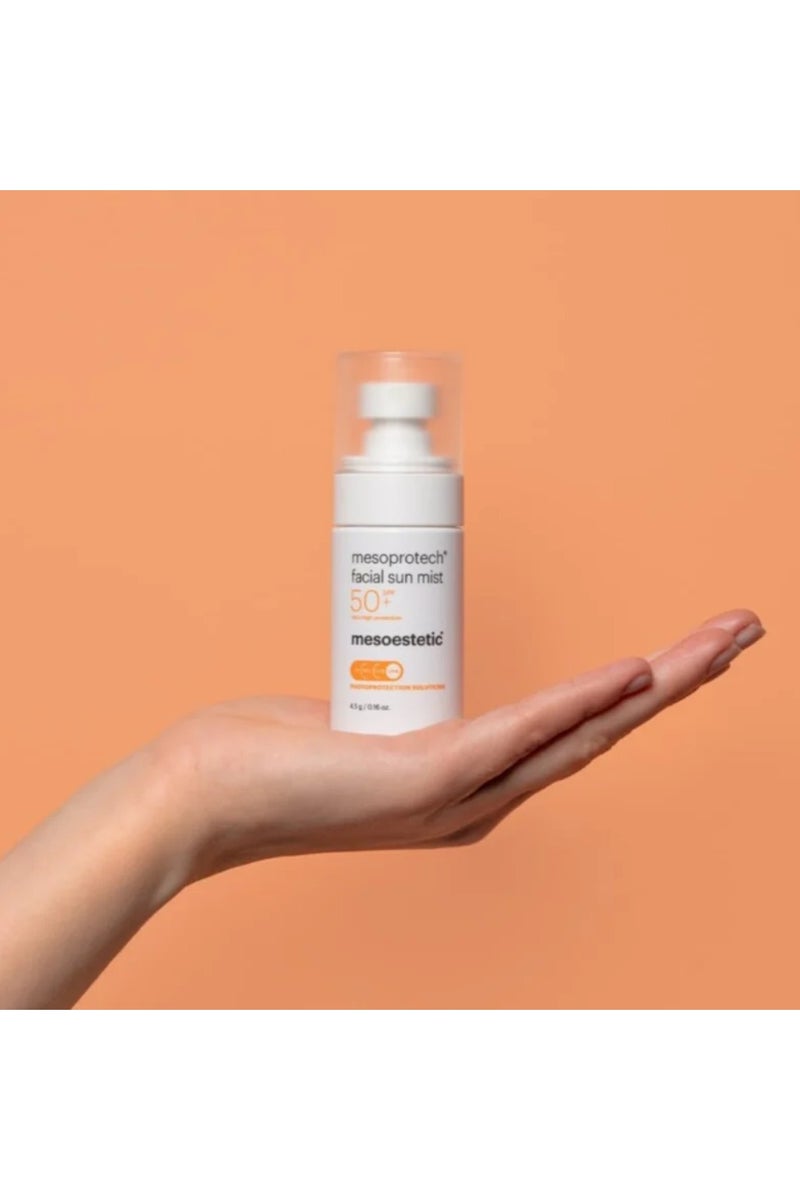 Mesoestetic Mesoprotech Facial Sun Mist SPF50+ 50ml - Image 4