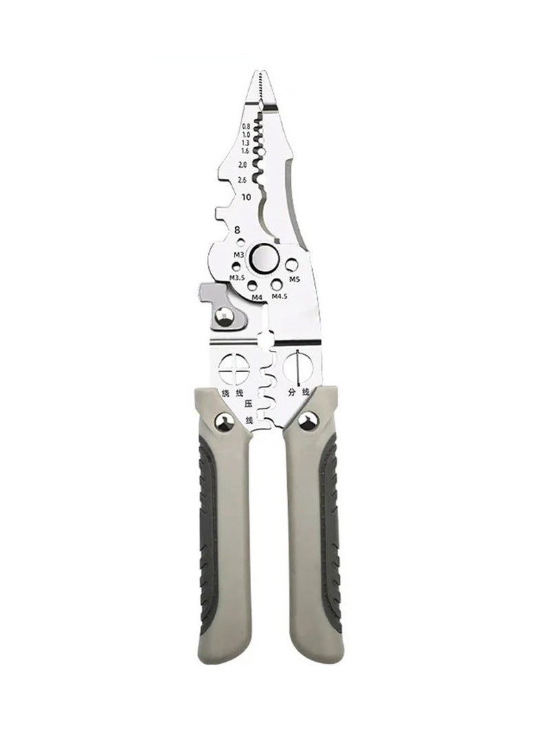 Generic - Upgrade Multifunctional Wire Stripper Crimper Cable Cutter Pliers, New Heavy Duty Multipurpose Wire Stripper, Adjustable Wire Strippers and Crimping Tool for Stripping Crimping Cutting - Image 1