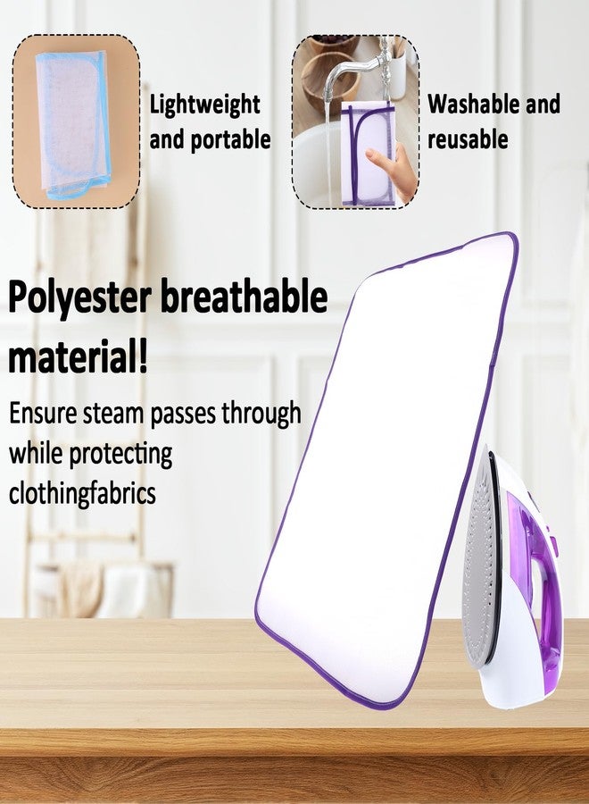 Styquenzer 2 Pack Ironing Scorch Mesh Cloth Protective, Cloth Scorch-Saving Ironing Protector Insulation Pad, Ironing Cloth to Protect Clothes, Ironing Pad for Sewing and Ironing Fabric Protector Tool - Image 3