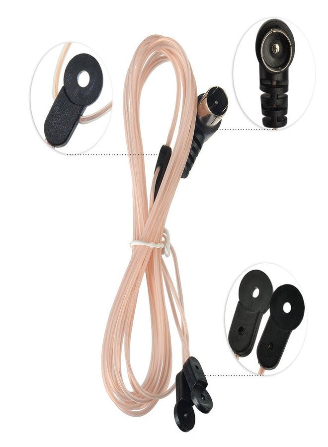 Superbat FM Antenna Dipole Antenna Indoor 75 Ohm with F Type Male Connector for Yamaha JVC Sony Bose Natural Sound Stereo Receiver - Image 2