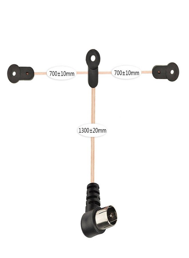 Superbat FM Antenna Dipole Antenna Indoor 75 Ohm with F Type Male Connector for Yamaha JVC Sony Bose Natural Sound Stereo Receiver - Image 3