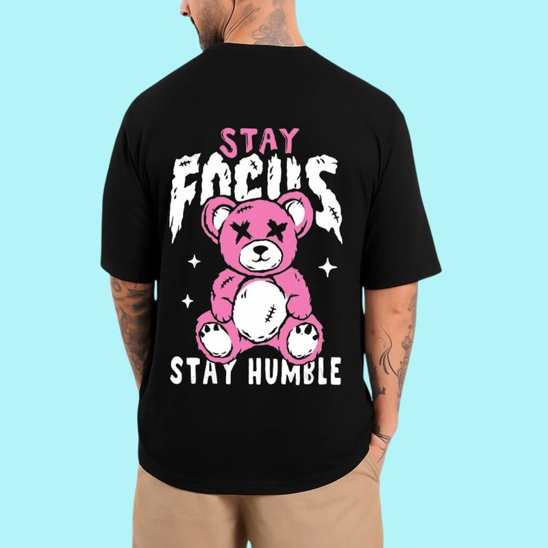 DIVIS Graphic Black T-Shirt for Men - Image 1