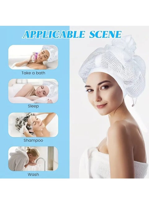 Adjustable Mesh Hair Dryer Cap with Drawstring, Suitable for Normal Hair Texture - Tool & Accessories