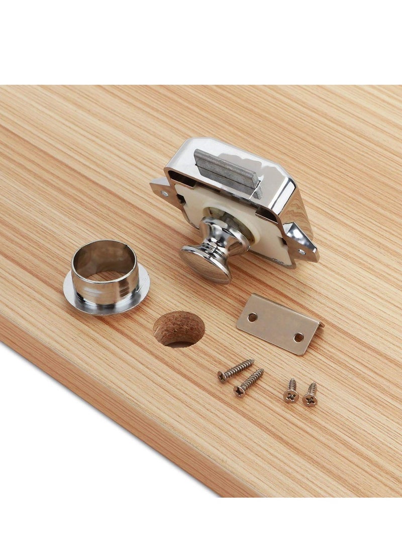 SYOSI - 10 PCS Push Button Latch Cabinet Door Catch Keyless Cupboard Locks for RV Yachts Motorhome Camper Caravan - Image 1