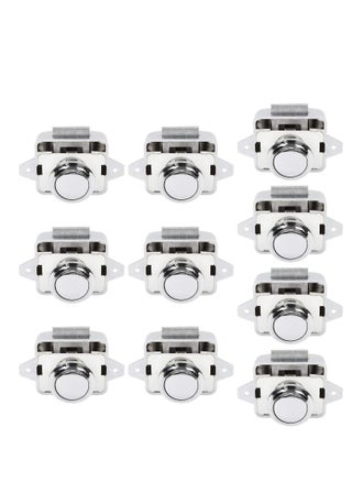 10 PCS Push Button Latch Cabinet Door Catch Keyless Cupboard Locks for RV Yachts Motorhome Camper Caravan - pzsku/ZBF1745C99EC46DFDC91AZ/45/_/1718623560/7adbed11-0bd6-4d11-8dba-f5cd2f83d51d