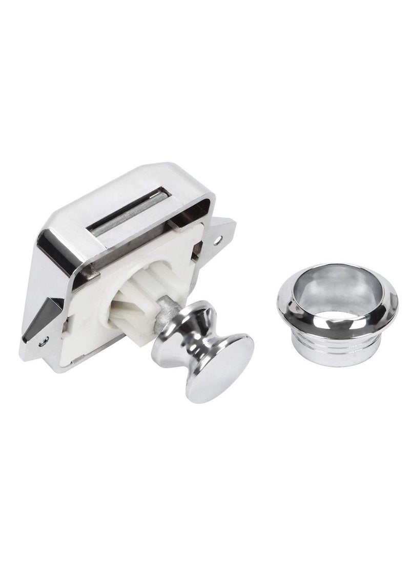 SYOSI - 10 PCS Push Button Latch Cabinet Door Catch Keyless Cupboard Locks for RV Yachts Motorhome Camper Caravan - Image 1