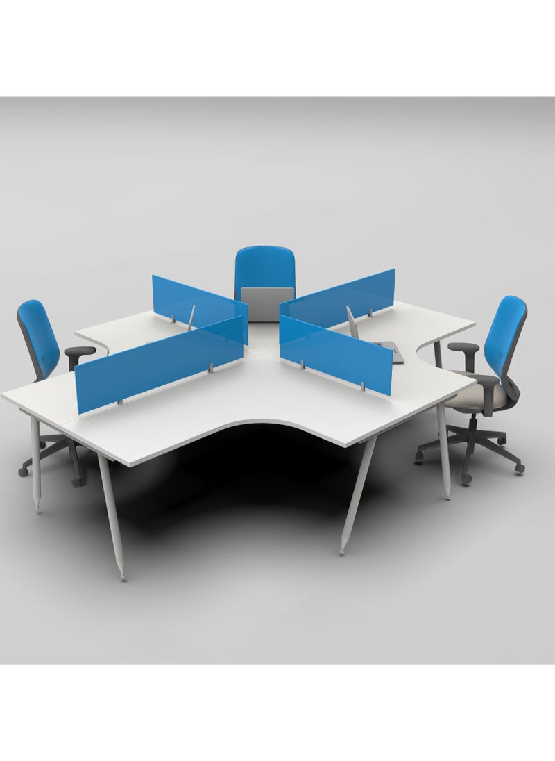 Grneric 4 Cluster Work Station,Office Work Station  - Image 1