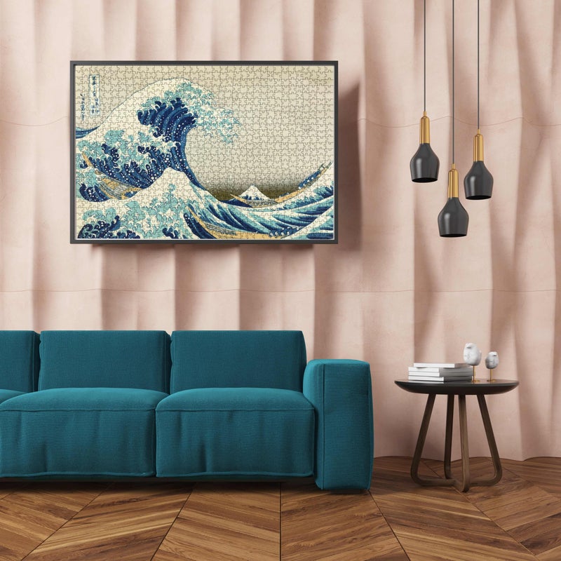 MaxRenard Game 1000 Pieces Jigsaw Puzzle for Adult Fine Art Collection Toy The Great Wave Off Kanagawa Puzzle - Image 4
