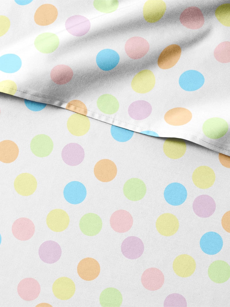 CGK Unlimited Kids Twin Size Dots Bed Sheets  3 Piece Kids Dots Sheet Set  Spotty Patterned Bedding  UltraSoft Cute  Cozy  Breathable  Machine Washable  Pastel Bed Set for Boys Girls Teens and Toddlers 
