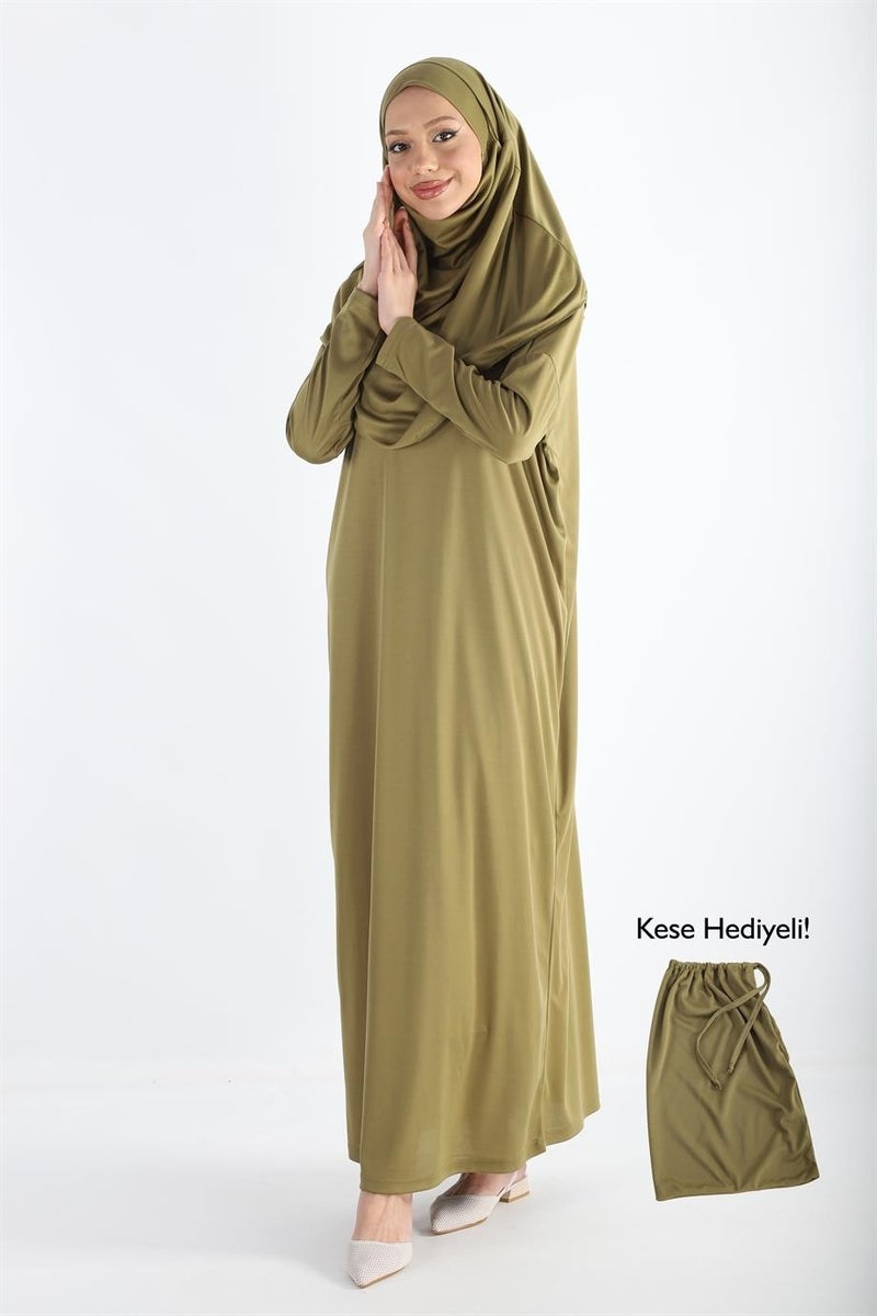 Plistre 2133_One Piece Non-Slip Headscarf Prayer Hijab Dress  - Image 1