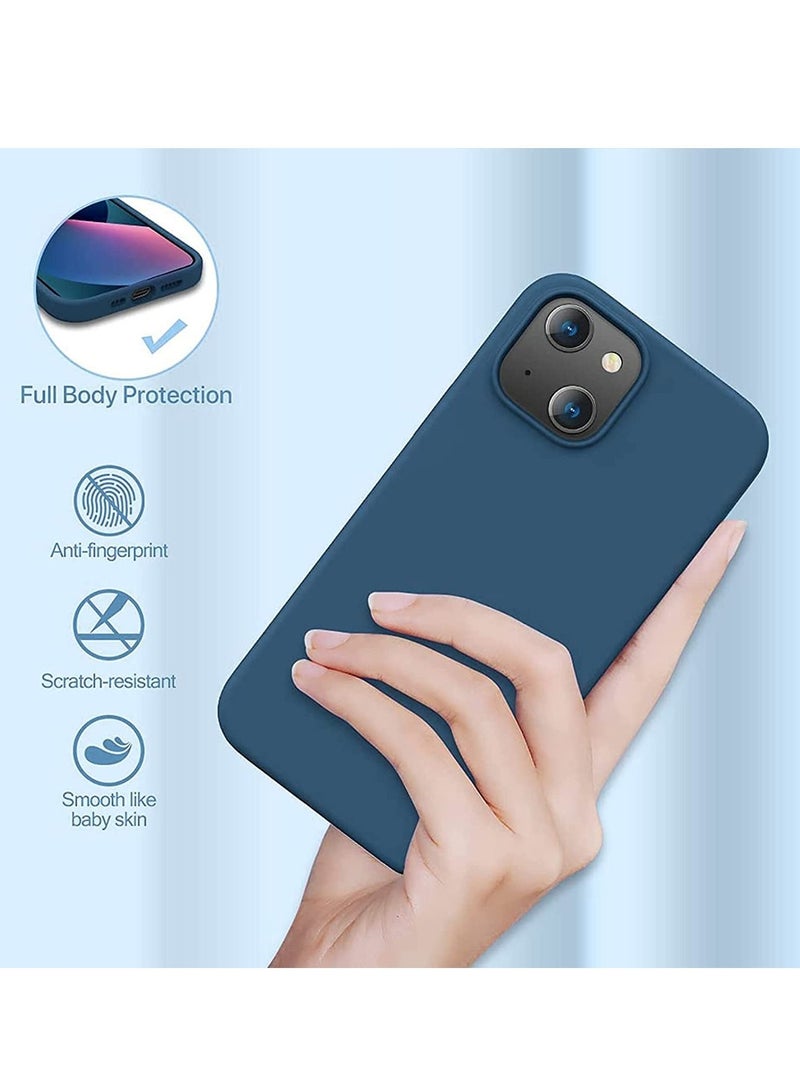 iPhone 13 Case Cover 6.1 Inch Case Soft Silicone Case, with Soft Microfiber Lining, Protective Phone Case Cover for iPhone 13 Cover Case 6.1 Inch (Dark Blue) - Image 4