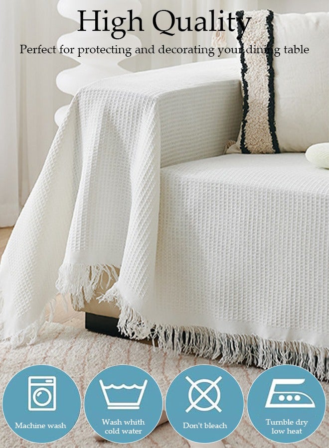 DUNISO Couch Cover,Weave Sofa Cover for 3 Cushion Couch,Sectional Couch Covers Sofa Chair Slipcover for Home or Workplace Weave Sofa Towel Cover Tablecloth Carpet Throw Blanket For Bed - Image 4