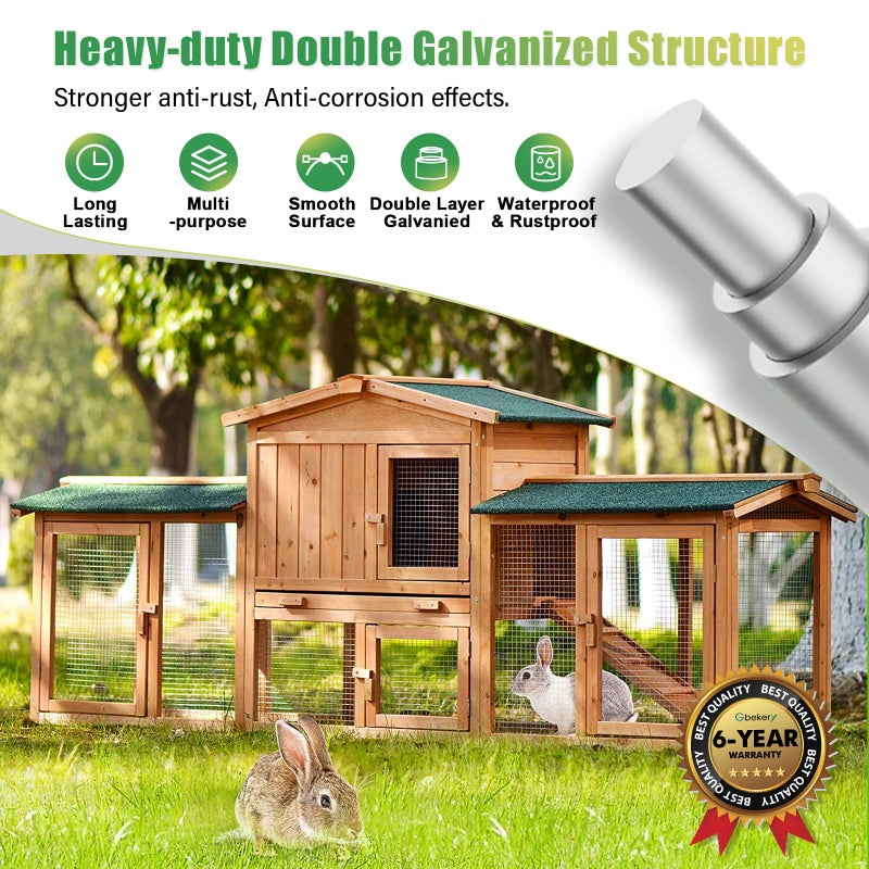 Gbekery Hardware Cloth 1/2 inch 16in x 25ft 19 Gauge, Hot-dip Galvanized After Welding Chicken Wire Mesh Roll Garden Plant Welded Metal Wire Fencing Roll, Rabbit Cages Snake Fence - Image 5