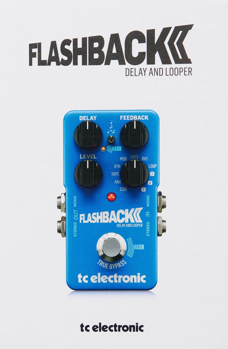 TC Electronic FLASHBACK 2 DELAY Legendary Delay Pedal with Groundbreaking MASH Footswitch, Crystal Delay Effect and Built-In TonePrint Technology, Blue - Image 5