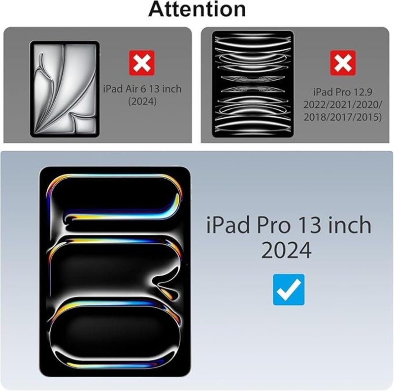 SPCORE Premium Tempered Glass Screen Protector for iPad Pro 13 inch (M4 2024) [Anti-Scratch] & [9H Surface Hardness] - Pack of 1 - Image 2
