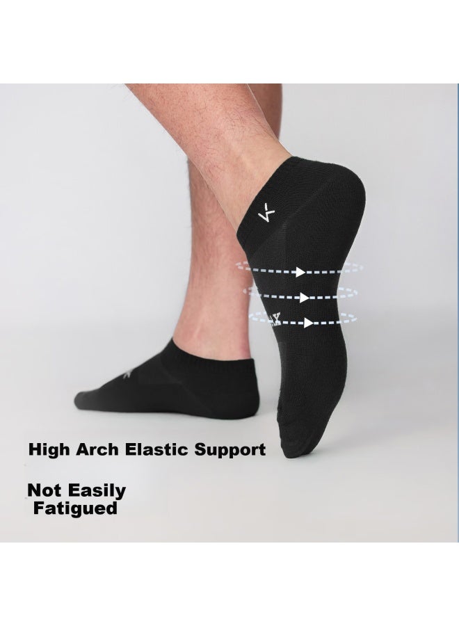 Keep Coolmax Quick-dry Breathable Sports No-show Socks Forest Green + Glacier Blue + Polar Night Black Men's Size - Image 4
