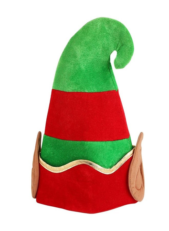 YTAONS Christmas Elf Hat, Santa Hat for Adult Women Man Large Velvet with Lining Ear for Party Supplies Gift - Image 1
