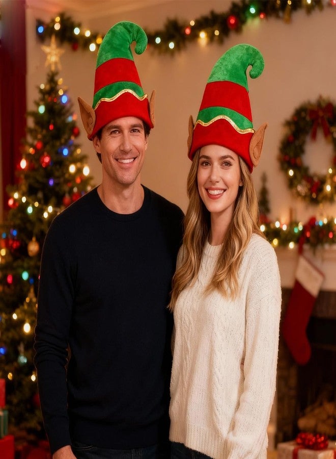 YTAONS Christmas Elf Hat, Santa Hat for Adult Women Man Large Velvet with Lining Ear for Party Supplies Gift - Image 5