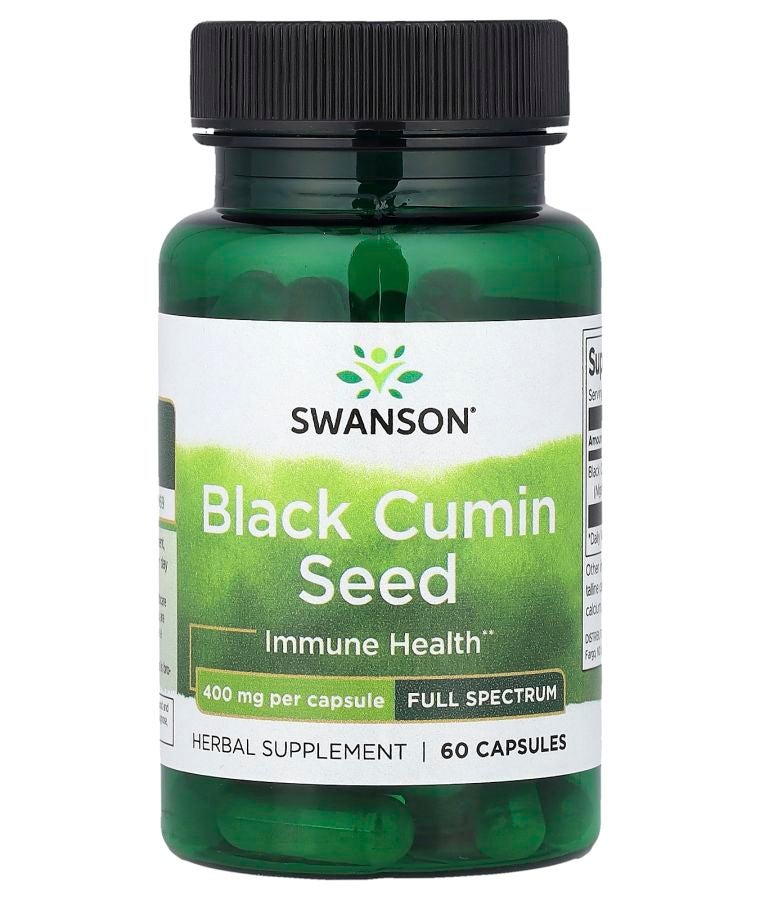 SWANSON Black Cumin Seed Full Spectrum 400 mg 60 Capsules