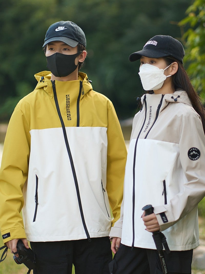 Outdoor Travel Windproof And Waterproof Mountaineering Camping Unisex Jacket Trendy - Image 4