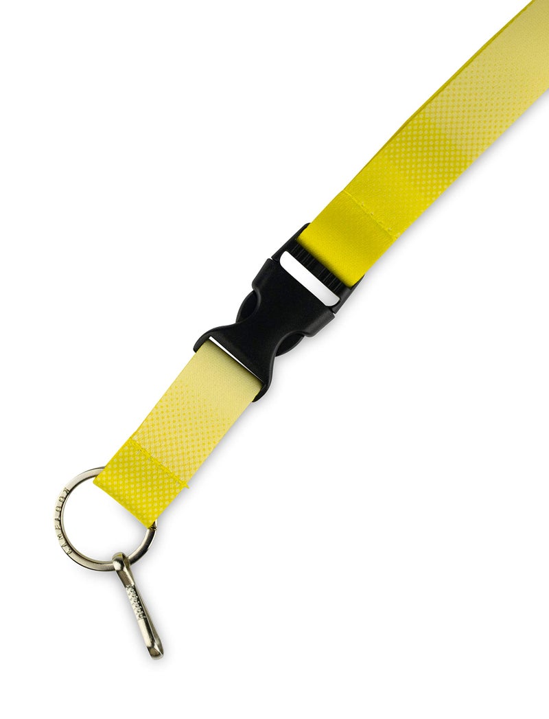 Limeloot Yellow Lanyard for ID Badges, Keys, and Accessories - Premium design with Buckle and Key Chain Holder - Image 2