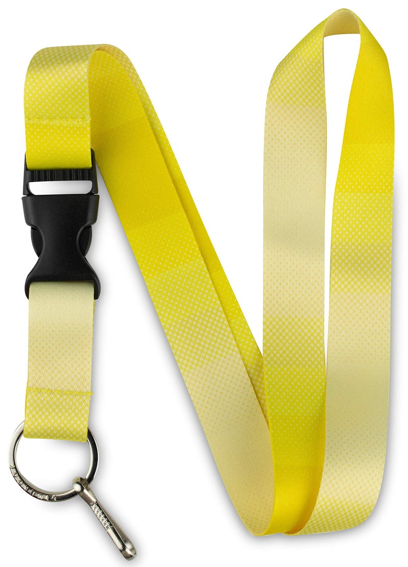 Limeloot Yellow Lanyard for ID Badges, Keys, and Accessories - Premium design with Buckle and Key Chain Holder - Image 1