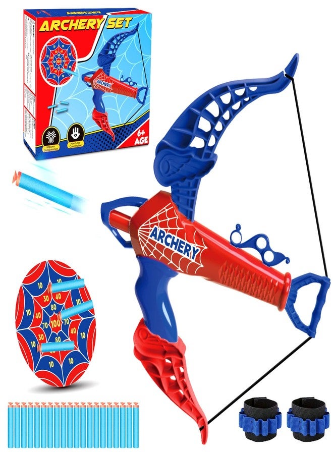 Britik Bow and Arrow for Kids Toys: Spider Archery Set with Target 20 Suction Cup Arrows, Spider Toy Bow and Arrow for Kids 3-8 Shooting Toys for Age 5-7 Indoor Outdoor Toy Gift for Boys Age 3+ - Image 1