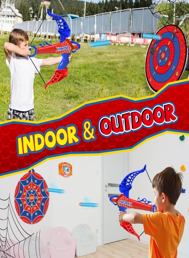 Britik Bow and Arrow for Kids Toys: Spider Archery Set with Target 20 Suction Cup Arrows, Spider Toy Bow and Arrow for Kids 3-8 Shooting Toys for Age 5-7 Indoor Outdoor Toy Gift for Boys Age 3+ - Image 3