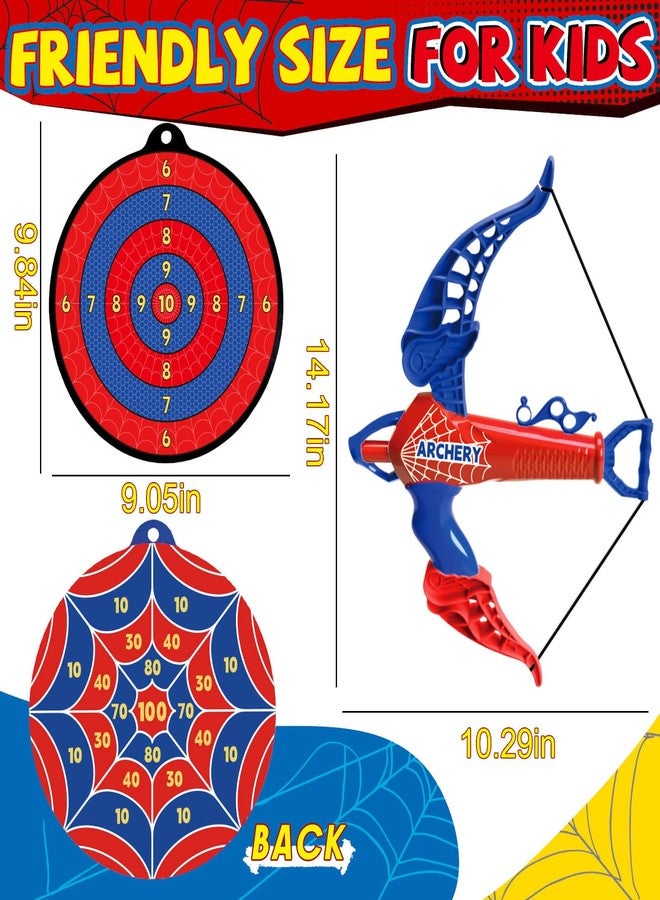 Britik Bow and Arrow for Kids Toys: Spider Archery Set with Target 20 Suction Cup Arrows, Spider Toy Bow and Arrow for Kids 3-8 Shooting Toys for Age 5-7 Indoor Outdoor Toy Gift for Boys Age 3+ - Image 5