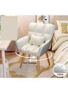 NKX Upholstered Accent Chair with Wooden Legs and Matching Pillow  - Image 2